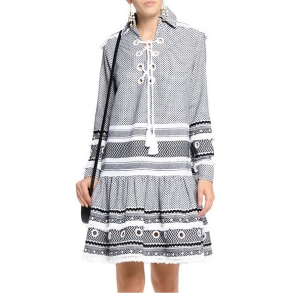 Dodo Bar Or Gadielle Dress Grey White Small - Picture 1 of 6